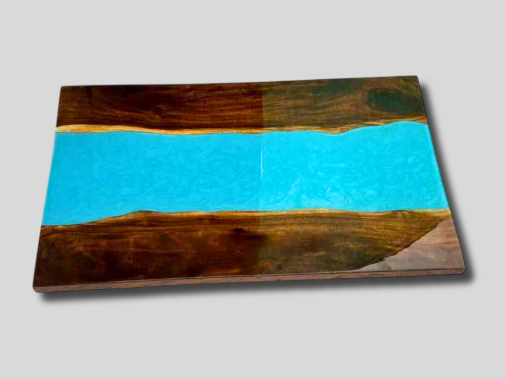 Made to order Epoxy Resin Kitchen Island River Slab Top Handmade High-quality Natural Acacia Wood  